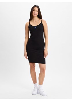 HUGO BLUE Damska sukienka na co dzień - Narya_B Kobiety Bawełna czarny jednolity ze sklepu vangraaf w kategorii Sukienki - zdjęcie 179721265