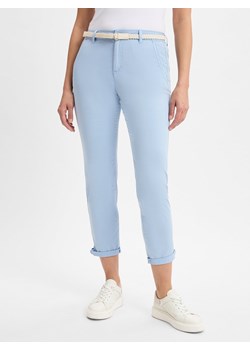 s.Oliver Damskie spodnie materiałowe - Chino Kobiety Bawełna jasnoniebieski jednolity ze sklepu vangraaf w kategorii Spodnie damskie - zdjęcie 179721275
