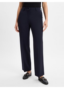 BRAX Damskie spodnie materiałowe - Maine Kobiety granatowy jednolity ze sklepu vangraaf w kategorii Spodnie damskie - zdjęcie 179721279
