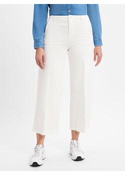 comma casual identity Spodnie culottes - Alva Kobiety Bawełna écru jednolity ze sklepu vangraaf w kategorii Spodnie damskie - zdjęcie 179721299