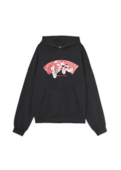 Cropp - Czarna bluza hoodie z motywem węża - czarny ze sklepu Cropp w kategorii Bluzy męskie - zdjęcie 179721707