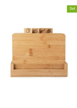 Trendy Kitchen by EXCÉLSA 5-częściowy zestaw w kolorze jasnobrązowym do krojenia ze sklepu Limango Polska w kategorii Deski - zdjęcie 179727628