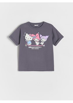 Reserved - T-shirt Hello Kitty - fioletowy ze sklepu Reserved w kategorii Bluzki dziewczęce - zdjęcie 179731318
