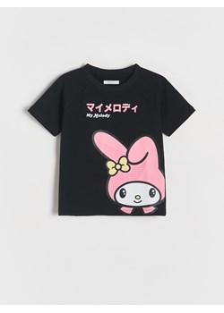 Reserved - T-shirt z nadrukiem My Melody - czarny ze sklepu Reserved w kategorii Bluzki dziewczęce - zdjęcie 179731635