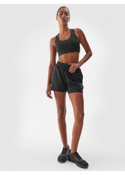 Damskie spodenki treningowe 4F 4FWAW24TFSHF705 - czarne ze sklepu Sportstylestory.com w kategorii Szorty - zdjęcie 179732717