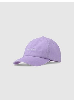 Dziecięca czapka z daszkiem 4F 4FJWSS25ACABU390 - fioletowa ze sklepu Sportstylestory.com w kategorii Czapki dziecięce - zdjęcie 179733555