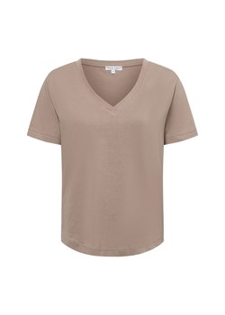 Marie Lund T-shirt damski Kobiety Bawełna kitt jednolity ze sklepu vangraaf w kategorii Bluzki damskie - zdjęcie 179733966