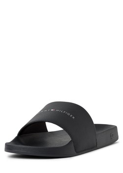 Tommy Hilfiger Sandały Mężczyźni Syntetyczny czarny jednolity - id: 737857-0001-00430 - marki Tommy Hilfiger - 179733989 Tommy Hilfiger Sandały Mężczyźni Syntetyczny czarny jednolity ze sklepu vangraaf w kategorii Klapki męskie - zdjęcie 179733989