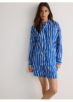 Reserved - Koszula oversize z modalem - niebieski ze sklepu Reserved w kategorii Bluzki damskie - zdjęcie 179743546