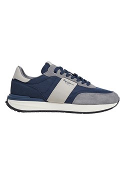 Pepe Jeans FOOTWEAR Sneakersy &quot;Buster Supra&quot; w kolorze szaro-granatowym ze sklepu Limango Polska w kategorii Buty sportowe męskie - zdjęcie 179747476