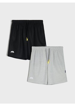 Sinsay - Szorty z efektem odblaskowym 2 pack Active - czarny ze sklepu Sinsay w kategorii Spodenki chłopięce - zdjęcie 179753057