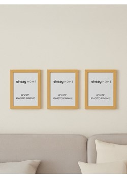 Sinsay - Ramki na zdjęcia 3 pack - beżowy ze sklepu Sinsay w kategorii Ramki na zdjęcia - zdjęcie 179753238