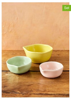 Jamie Oliver Miski (3 szt.) w kolorze żółto-jasnoróżowo-miętowym na przekąski ze sklepu Limango Polska w kategorii Misy i tace dekoracyjne - zdjęcie 179756896
