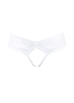 Białe figi z otwartym krokiem Kitten Open panty, Kolor biały, Rozmiar 2XL, Anais ze sklepu Intymna w kategorii Majtki damskie - zdjęcie 179760699