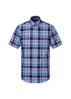 Andrew James Męska koszula casual Mężczyźni Regular Fit Bawełna jasnoniebieski w kratkę ze sklepu vangraaf w kategorii Koszule męskie - zdjęcie 179763038