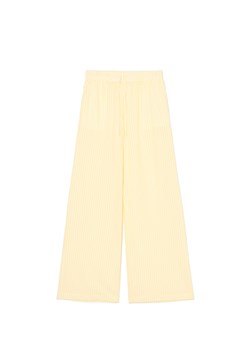 Cropp - Spodnie w żółte paski - żółty ze sklepu Cropp w kategorii Spodnie damskie - zdjęcie 179763347