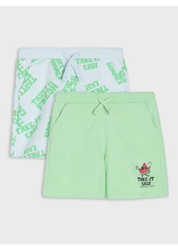 Sinsay - Szorty 2 pack - zielony ze sklepu Sinsay w kategorii Spodenki chłopięce - zdjęcie 179769959