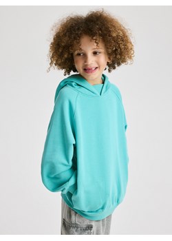 Reserved - Bluza oversize z kapturem - turkusowy ze sklepu Reserved w kategorii Bluzy chłopięce - zdjęcie 179772316