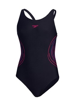 Speedo Strój kąpielowy &quot;Eco Placement&quot; w kolorze czarno-różowo-niebieskim ze sklepu Limango Polska w kategorii Stroje kąpielowe - zdjęcie 179773625