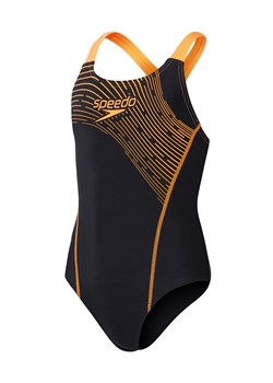 Speedo Strój kąpielowy &quot;Eco Medley&quot; w kolorze czarno-pomarańczowym ze sklepu Limango Polska w kategorii Stroje kąpielowe - zdjęcie 179773655