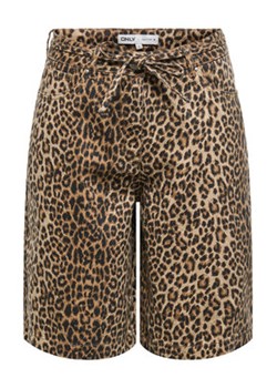 ONLY Szorty jeansowe Naomi 15351037 Brązowy Regular Fit ze sklepu MODIVO w kategorii Szorty - zdjęcie 179779698