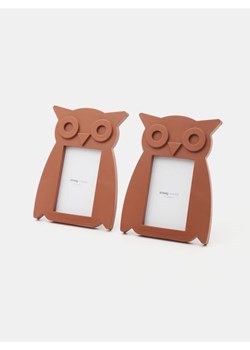 Sinsay - Ramki na zdjęcia 2 pack w kształcie sowy - brązowy ze sklepu Sinsay w kategorii Dom - zdjęcie 179782905