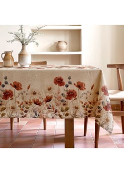 Mint Rugs Obrus &quot;Natural Amapola&quot; w kolorze kremowo-czerwonym ze sklepu Limango Polska w kategorii Obrusy i bieżniki - zdjęcie 179787599