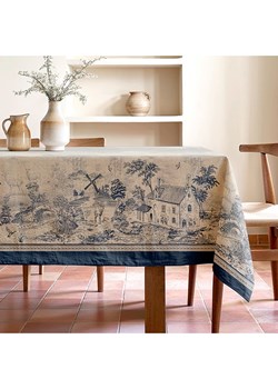 Mint Rugs Obrus &quot;Natural Yute&quot; w kolorze kremowo-niebieskim ze sklepu Limango Polska w kategorii Obrusy i bieżniki - zdjęcie 179787635