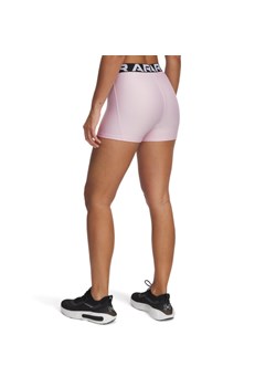 Damskie legginsy krótkie treningowe Under Armour UA Hg Authentics Shorty  - różowe ze sklepu Sportstylestory.com w kategorii Szorty - zdjęcie 179792336