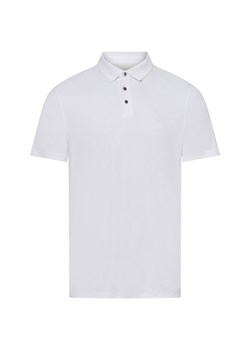 Calvin Klein Męska koszulka polo Mężczyźni Bawełna biały jednolity ze sklepu vangraaf w kategorii T-shirty męskie - zdjęcie 179796716