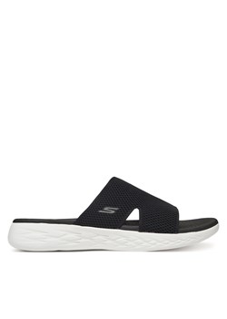 Klapki Skechers On-The-Go 600-Oceanside 140003/BKW Czarny ze sklepu eobuwie.pl w kategorii Klapki damskie - zdjęcie 179797128
