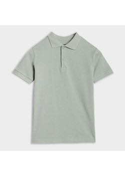 Chłopięca koszulka polo 4F 4FJWSS25TPTSM483 - turkusowa ze sklepu Sportstylestory.com w kategorii T-shirty chłopięce - zdjęcie 179802415