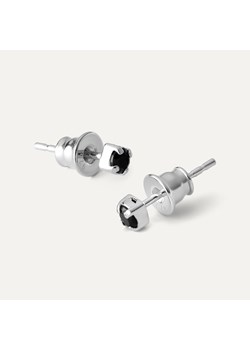 Srebrne kolczyki czarny spinel 3mm, srebro 925 w pokryciu platyną ze sklepu GIORRE w kategorii Kolczyki - zdjęcie 179804166