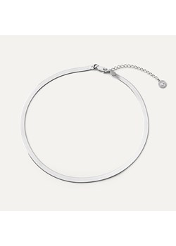 Srebrny choker - płaska taśma w pokryciu platyną ze sklepu GIORRE w kategorii Naszyjniki - zdjęcie 179804297