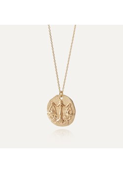 Srebrny naszyjnik znak zodiaku - waga w złotym pokryciu ze sklepu GIORRE w kategorii Naszyjniki - zdjęcie 179804449