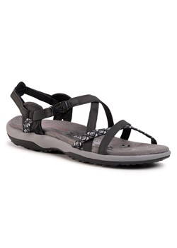 Sandały Skechers Reggae Slim 40955/BLK Czarny ze sklepu eobuwie.pl w kategorii Sandały damskie - zdjęcie 179812855