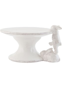 Clayre &amp; Eef Talerz w kolorze białym na tort - 16 x 9 x 14 cm ze sklepu Limango Polska w kategorii Tace - zdjęcie 179813709