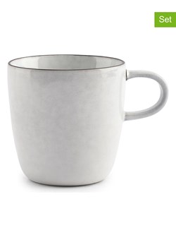 Salt and Pepper Filiżanki (4 szt.) &quot;Fina&quot; w kolorze biało-czarnym do kawy - 180 ml ze sklepu Limango Polska w kategorii Filiżanki - zdjęcie 179819847