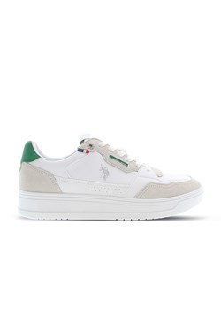 U.S. Polo Assn. Sneakersy w kolorze biało-beżowo-zielonym ze sklepu Limango Polska w kategorii Buty sportowe męskie - zdjęcie 179822715
