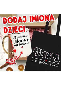 Zestaw prezentowy dla mamy na Dzień Mamy NAJLEPSZA MAMA NA ŚWIECIE Z IMIONAMI DZIECI NA KUBKU ze sklepu Time For Fashion w kategorii Kubki - zdjęcie 179823555