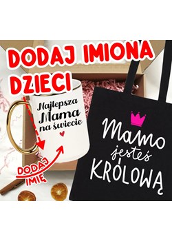 Zestaw prezentowy dla mamy na Dzień Mamy NAJLEPSZA MAMA NA ŚWIECIE Z IMIONAMI DZIECI NA KUBKU ze sklepu Time For Fashion w kategorii Kubki - zdjęcie 179823558