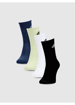 Chłopięce skarpetki za kostkę (4-pack) 4F 4FJWSS25USOCM433 - multikolor ze sklepu Sportstylestory.com w kategorii Skarpetki dziecięce - zdjęcie 179824416