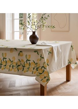 Mint Rugs Obrus &quot;Natural Lemon&quot; w kolorze kremowo-zielono-żółtym ze sklepu Limango Polska w kategorii Obrusy i bieżniki - zdjęcie 179824977