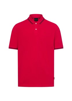 Bugatti Męska koszulka polo Mężczyźni Bawełna czerwony jednolity ze sklepu vangraaf w kategorii T-shirty męskie - zdjęcie 179827959