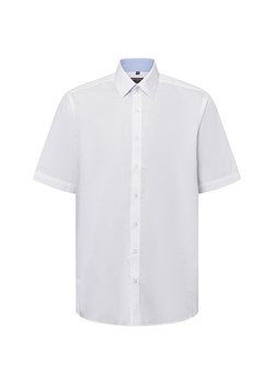 Finshley & Harding Męska koszula biznesowa - Easy Care Mężczyźni Modern Fit Bawełna biały jednolity ze sklepu vangraaf w kategorii Koszule męskie - zdjęcie 179827965