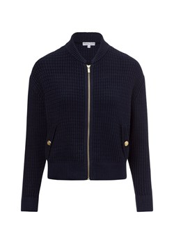 Marie Lund Kardigan damski Kobiety Bawełna granatowy wypukły wzór tkaniny ze sklepu vangraaf w kategorii Swetry damskie - zdjęcie 179827989