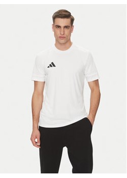 adidas Koszulka techniczna Squadra 25 Jersey JG5834 Biały Slim Fit ze sklepu MODIVO w kategorii T-shirty męskie - zdjęcie 179831759