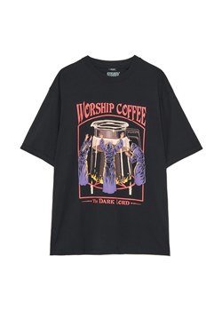 Cropp - T-shirt z motywem twórczości Stephena Rhodesa - czarny ze sklepu Cropp w kategorii T-shirty męskie - zdjęcie 179836939