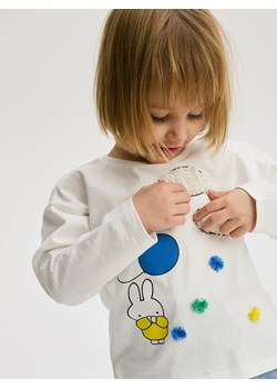Reserved - Bluza z aplikacją Miffy - złamana biel ze sklepu Reserved w kategorii Bluzki dziewczęce - zdjęcie 179837136