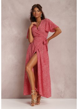 Czerwona Sukienka Alethossia ze sklepu renee.pl w kategorii Sukienki - zdjęcie 179839655